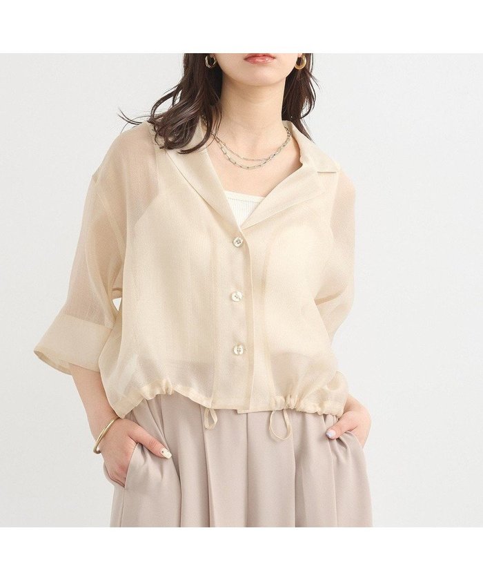 【アースミュージックアンドエコロジー/earth music&ecology】のシアーショートシャツ インテリア・キッズ・メンズ・レディースファッション・服の通販 founy(ファニー) https://founy.com/ ファッション Fashion レディースファッション Fashion for Women トップス・カットソー Cut & Sew Tops シャツ・ブラウス・オフィスカジュアル Elegant Blouses & Button-Ups ショート Short, Short Length トレンド Trend, Trending Now ポケット Pocket, Pocket Detail 夏 Summer 春 Spring S/S・春夏 SS, Spring/Summer, Warm Season |ID: prp329100004589023 ipo3291000000032673365