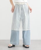 【アースミュージックアンドエコロジー/earth music&ecology】のストライプレースレイヤードスカート Ivory|ID: prp329100004589025 ipo3291000000033656228