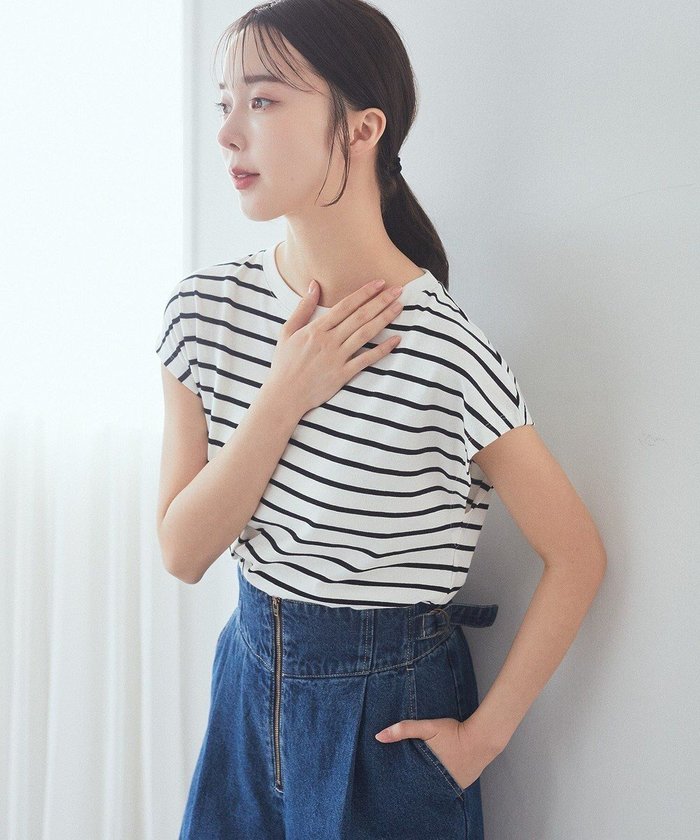 【アースミュージックアンドエコロジー/earth music&ecology】のフレンチT インテリア・キッズ・メンズ・レディースファッション・服の通販 founy(ファニー) https://founy.com/ ファッション Fashion レディースファッション Fashion for Women トップス・カットソー Cut & Sew Tops シャツ・ブラウス・オフィスカジュアル Elegant Blouses & Button-Ups ロングTシャツ・Tシャツ Longline T-Shirts & Tees カットソー・ベーシックTシャツ Cut-and-Sewn Tops / Stretch Tees & Basics インナー Innerwear 春 Spring カットソー Cut and Sewn Top カーディガン Cardigan, Knitwear クール Cool, Chic シンプル Simple, Minimal スリーブ Sleeve, Long Sleeve / Short Sleeve フレンチ French, French Style ベーシック Basic, Essential ポケット Pocket, Pocket Detail 無地 Plain, Solid Color S/S・春夏 SS, Spring/Summer, Warm Season 再入荷 Restock / Back in Stock 夏 Summer |ID: prp329100004589027 ipo3291000000032555732