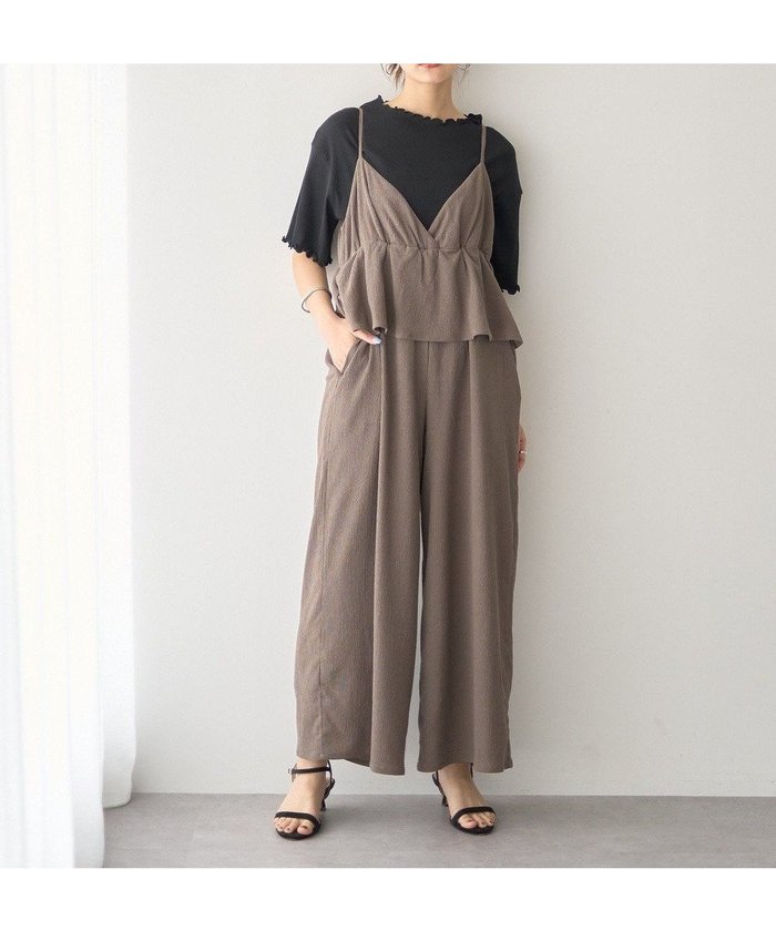 【アースミュージックアンドエコロジー/earth music&ecology】のペプラムロンパース インテリア・キッズ・メンズ・レディースファッション・服の通販 founy(ファニー) https://founy.com/ ファッション Fashion レディースファッション Ladies' Fashion Online ワンピース Dress オールインワン ワンピース All In One Dress サロペット Salopette おすすめ Recommend インナー Inner サロペット Overalls シャーリング Shirring ペプラム Peplum ポケット Pocket ロンパース Rompers 夏 Summer 春 Spring S/S・春夏 Ss・Spring/Summer |ID: prp329100004589032 ipo3291000000032673093