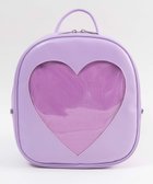 【ウィゴー/WEGO】の【痛バ&推し活グッズ】ハートウィンドウ痛リュック ライトパープル|ID: prp329100004589056 ipo3291000000032673138