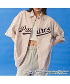 【ウィゴー/WEGO】の【ユニセックス着用ITEM】別注MLBストライプグラフィックシャツ(SS) ブラウンストライプ|ID: prp329100004589077 ipo3291000000032672754