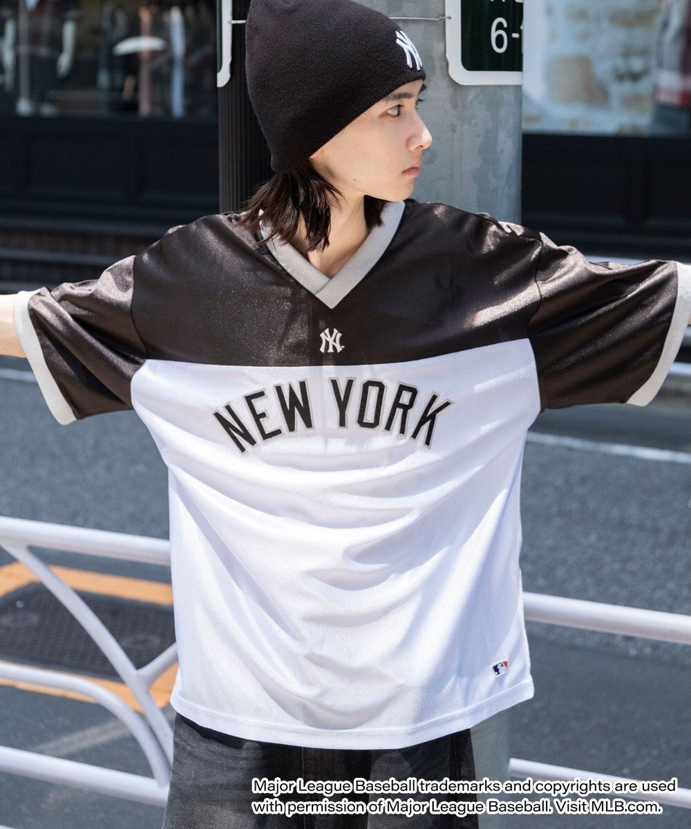 【ウィゴー/WEGO】の【ユニセックス着用ITEM】別注MLBメッシュゲームグラフィックT(SS) インテリア・キッズ・メンズ・レディースファッション・服の通販 founy(ファニー) 　ファッション　Fashion　レディースファッション　Fashion for Women　トップス・カットソー　Cut & Sew Tops　シャツ・ブラウス・オフィスカジュアル　Elegant Blouses & Button-Ups　ロングTシャツ・Tシャツ　Longline T-Shirts & Tees　カットソー・ベーシックTシャツ　Cut-and-Sewn Tops / Stretch Tees & Basics　春　Spring　カットソー　Cut and Sewn Top　カーゴパンツ　Cargo Pants, Utility Pants　グラフィック　Graphic, Graphic Design　スポーツ　Sports, Activewear　スマホ　Smartphone, Mobile Device　トレンド　Trend, Trending Now　人気　Popular, Best Seller　フロント　Front, Front Design　別注　Limited Edition, Custom Order　半袖　Short Sleeve, Half Sleeve　ミニスカート　Mini Skirt, Short Skirt　メッシュ　Mesh, Net Fabric　メンズ　Men's, Menswear　ワイド　Wide, Wide Fit　S/S・春夏　SS, Spring/Summer, Warm Season　おすすめ　Recommended / Our Picks　夏　Summer　ブラックその他|ID: prp329100004589080 ipo3291000000033656312
