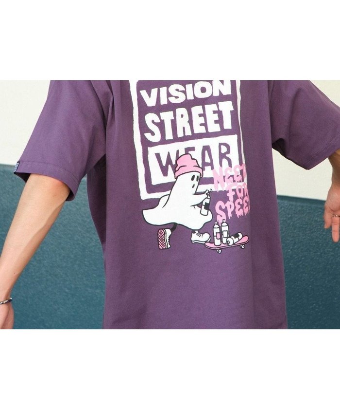 【ウィゴー/WEGO】の【ユニセックス着用ITEM】別注VISIONボックスロゴゴーストスケーターT(SS) インテリア・キッズ・メンズ・レディースファッション・服の通販 founy(ファニー) https://founy.com/ ファッション Fashion レディースファッション Ladies' Fashion Online トップス・カットソー Tops/Tshirt シャツ/ブラウス Shirts/Blouses ロング / Tシャツ T-Shirts カットソー Cut and Sewn 春 Spring 秋 Autumn/Fall カットソー Cut And Sew カーゴパンツ Cargo Pants グラフィック Graphic シンプル Simple スポーツ Sports スマホ Smartphone 定番 Standard フロント Front プリント Print 別注 Special Order リラックス Relax 冬 Winter S/S・春夏 Ss・Spring/Summer おすすめ Recommend 夏 Summer |ID: prp329100004589098 ipo3291000000032672849