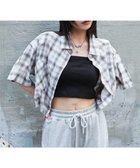 【ウィゴー/WEGO】のショートチェックシャツ(S) ホワイトアイボリー|ID: prp329100004589107 ipo3291000000033656350