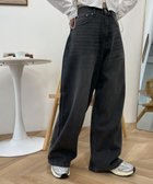 【ウィゴー/WEGO】のサマーデニムルーズワイドパンツ デニムブラック|ID: prp329100004589114 ipo3291000000032556371