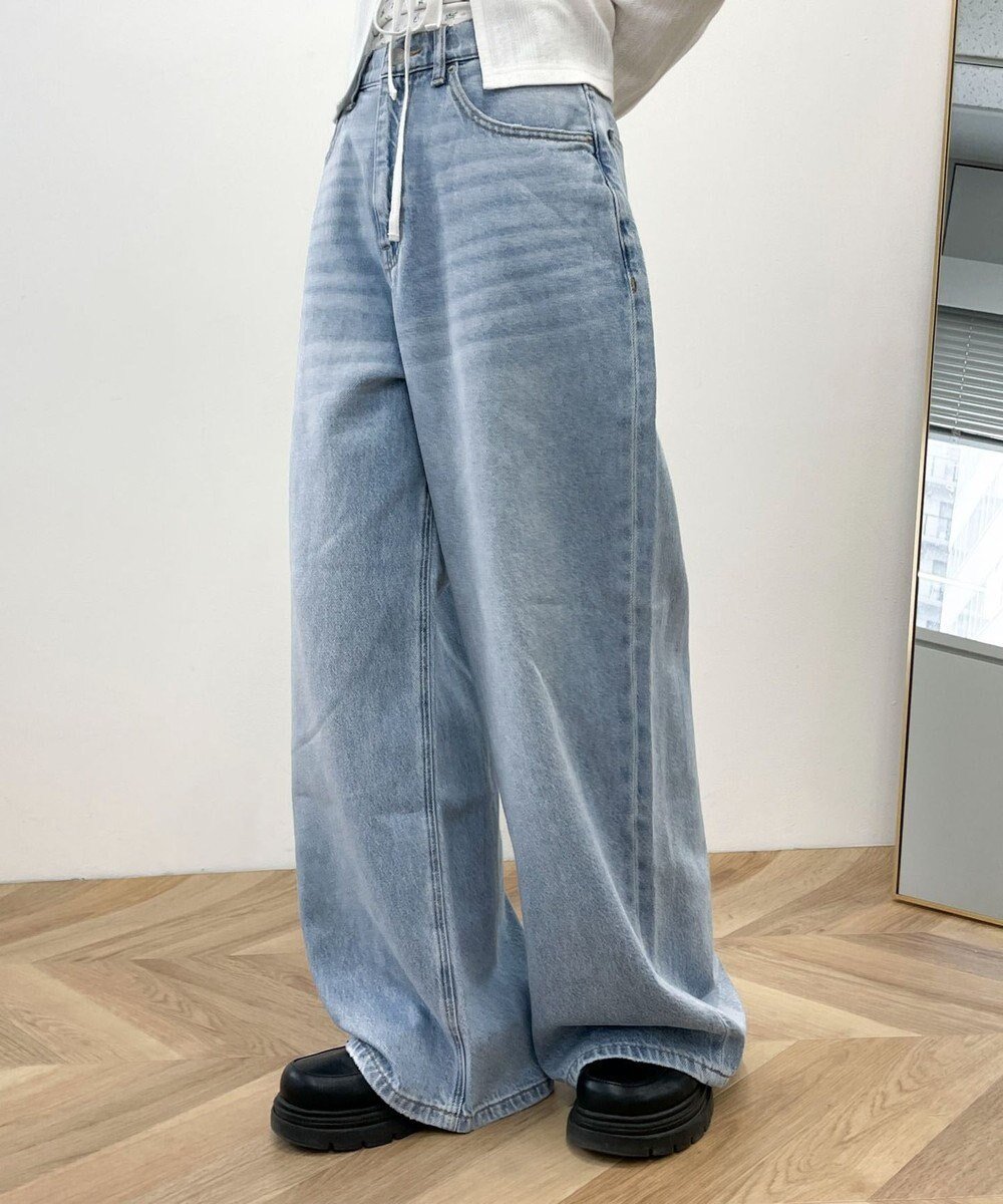 【ウィゴー/WEGO】のサマーデニムルーズワイドパンツ 人気、トレンドファッション・服の通販 founy(ファニー) ファッション Fashion レディースファッション Fashion for Women パンツ Pants & Trousers デニムパンツ・ジーンズ・美脚デニム Denim Jeans & Pants 春 Spring 秋 Autumn ショート Short, Short Length シンプル Simple, Minimal スポーツ Sports, Activewear スマホ Smartphone, Mobile Device デニム Denim, Jeans Material 定番 Standard, Basic Item ワイド Wide, Wide Fit 冬 Winter / This Winter S/S・春夏 SS, Spring/Summer, Warm Season おすすめ Recommended / Our Picks 夏 Summer other-1|ID: prp329100004589114 ipo3291000000034464217