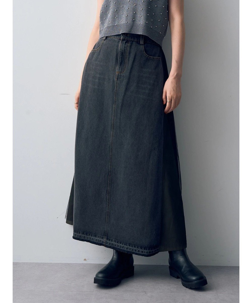 【イェッカ ヴェッカ/YECCA VECCA】の異素材MIXデニムスカート② 人気、トレンドファッション・服の通販 founy(ファニー) 　ファッション　Fashion　レディースファッション　Ladies' Fashion Online　スカート　Skirt　デニムスカート　Denim Skirts　おすすめ　Recommend　デニム　Denim　ベーシック　Basic　ポケット　Pocket　A/W・秋冬　Aw・Autumn/Winter・Fw・Fall-Winter　 other-1|ID: prp329100004589227 ipo3291000000032647461