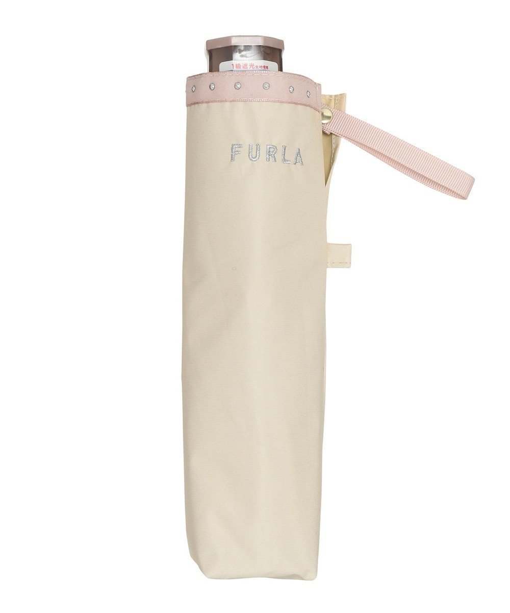 【ムーンバット/MOONBAT】の【フルラ (FURLA)】晴雨兼用折りたたみ日傘 スタッズ インテリア・キッズ・メンズ・レディースファッション・服の通販 founy(ファニー) 　ファッション　Fashion　レディースファッション　Ladies' Fashion Online　傘 / レイングッズ　Umbrellas/Rainwear　おすすめ　Recommend　イタリア　Italy　エレガント 上品　Elegant　コレクション　Collection　スタッズ　Studs　パターン　Pattern　傘　Umbrella　日傘　Parasol　軽量　Lightweight　ベージュ|ID: prp329100004589256 ipo3291000000032557651