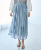 【イェッカ ヴェッカ/YECCA VECCA】のシャイニーサテンプリーツスカート Sax|ID: prp329100004589304 ipo3291000000033713293