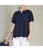 【ジェイ プレス/J.PRESS】の【接触冷感】プレーティングジャージー フレンチスリーブ カットソー ネイビー系|ID: prp329100004589360 ipo3291000000033688136