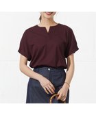 【ジェイ プレス/J.PRESS】の【接触冷感】プレーティングジャージー フレンチスリーブ カットソー ボルドー系|ID: prp329100004589360 ipo3291000000033688137