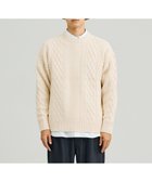 【ジェイプレスヨークストリート/J.PRESS YORK STREET】の【UNISEX】アランケーブル クルーニット ホワイト系|ID: prp329100004589375 ipo3291000000032559142