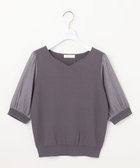 【エニィ スィス/any SiS】の【洗える】ハートネックファブリックコンビ ニット 人気、トレンドファッション・服の通販 founy(ファニー) ファッション Fashion レディースファッション Ladies' Fashion Online トップス・カットソー Tops/Tshirt ニット Knit Tops おすすめ Recommend コンビ Combination シアー Sheer シンプル Simple ストレッチ Stretch セーター Sweater トレンド Trend フェミニン Feminine 半袖 Short Sleeve 夏 Summer 春 Spring S/S・春夏 Ss・Spring/Summer 洗える Washable ビジネス 仕事 通勤 Business thumbnail スレート|ID: prp329100004589518 ipo3291000000032668906