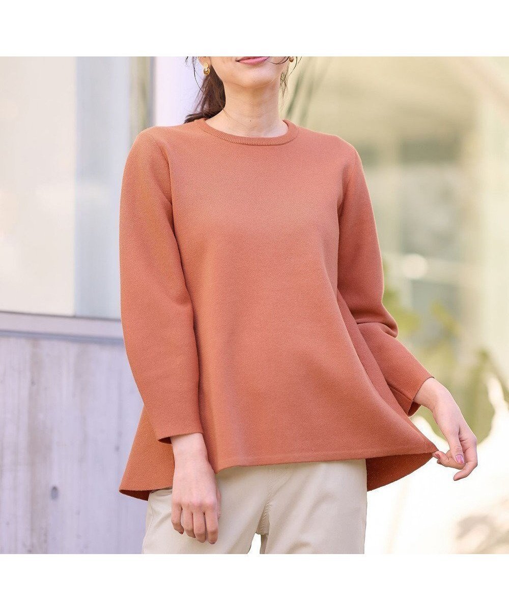 【エニー/ANY】の【洗濯機可】ミラノリブチュニック丈ニット インテリア・キッズ・メンズ・レディースファッション・服の通販 founy(ファニー) 　ファッション　Fashion　レディースファッション　Fashion for Women　トップス・カットソー　Cut & Sew Tops　ニット　Knit Tops & Sweaters　セーター　Sweater, Knitwear　チュニック　Tunic, Long Top　トレンド　Trend, Trending Now　バランス　Balance, Style Balance　ミラノリブ　Milano Rib, Milano Stitch　夏　Summer　春　Spring　S/S・春夏　SS, Spring/Summer, Warm Season　コーラル|ID: prp329100004589569 ipo3291000000034201652