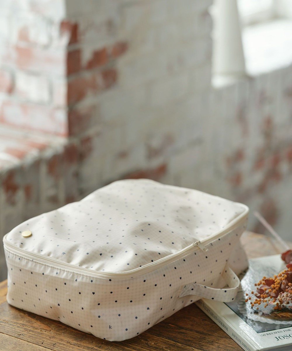 【組曲 / KIDS/KUMIKYOKU】のgingham K heart トラベルバッグL インテリア・キッズ・メンズ・レディースファッション・服の通販 founy(ファニー) 　ファッション　Fashion　キッズファッション　Fashion for Kids　クラシカル　Classical, Vintage-Inspired　チェック　Check, Plaid, Tartan　トラベル　Travel, Travel Gear　ドット　Polka Dot, Dot Pattern　ブロード　Broadcloth, Fine Cotton　ポーチ　Pouch, Small Case　ランダム　Random, Irregular　エレガント 上品　Elegant　ベージュ系5|ID: prp329100004589636 ipo3291000000034188039