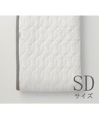 【京和晒綿紗/KYO WAZARASHI MENSYA】のガーゼ敷パッド (脱脂綿入り) 4層 セミダブルサイズ(120×210) グレーバイアス|ID: prp329100004589641 ipo3291000000034258064