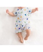 【ミキハウスホットビスケッツ/MIKI HOUSE HOT BISCUITS / KIDS】の【50-80cm】 ガーゼ素材 甚平オール 白|ID: prp329100004589643 ipo3291000000032562790