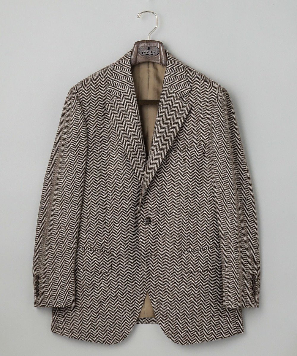 【五大陸/gotairiku / MEN】の【尾州】カシミヤブレンド定番ヘリンボーン ジャケット インテリア・キッズ・メンズ・レディースファッション・服の通販 founy(ファニー) 　ファッション　Fashion　メンズファッション　Men's Style Online　アウター　Coats Outerwear/Men　テーラードジャケット　Tailored Jackets　カシミヤ　Cashmere　シェイプ　Shape　ジャケット　Jacket　ツイード　Tweed　ヘリンボーン　Herringbone　冬　Winter　定番　Standard　A/W・秋冬　Aw・Autumn/Winter・Fw・Fall-Winter　ベージュ系8|ID: prp329100004589647 ipo3291000000032562857