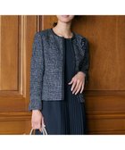 【ジェイ プレス/J.PRESS】のファンシーツイード ノーカラー ジャケット ネイビー系1|ID: prp329100004589662 ipo3291000000032563149