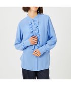 【ベイジ,/BEIGE,】の【WEB限定】STOW / フリルブラウス 人気、トレンドファッション・服の通販 founy(ファニー) ファッション Fashion レディースファッション Ladies' Fashion Online トップス・カットソー Tops/Tshirt シャツ/ブラウス Shirts/Blouses おすすめ Recommend ジャケット Jacket ジョーゼット Georgette ストレート Straight フリル Frills 定番 Standard 洗える Washable A/W・秋冬 Aw・Autumn/Winter・Fw・Fall-Winter thumbnail Sax|ID: prp329100004589680 ipo3291000000032563446