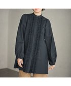 【ハッシュニュアンス/#Newans】の【シワになりにくい/洗濯機可能】ロングフリルチュニック ネイビー|ID: prp329100004589682 ipo3291000000033577876