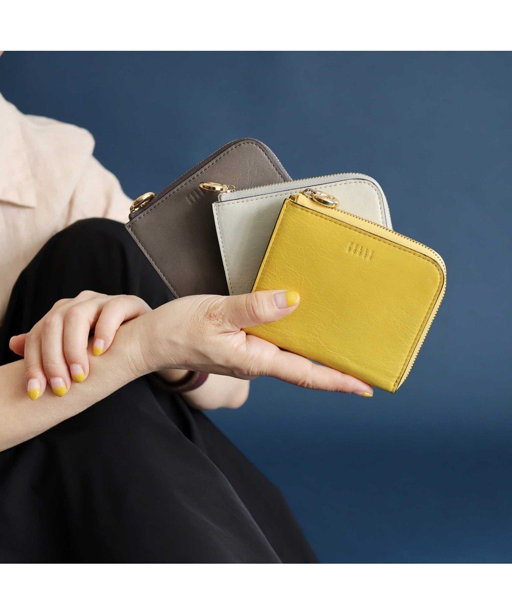 【ペレボルサ/PELLE BORSA】のL字ファスナーミニ財布 Minato ミナト 3502 インテリア・キッズ・メンズ・レディースファッション・服の通販 founy(ファニー) 　ファッション　Fashion　レディースファッション　Ladies' Fashion Online　財布　Wallets　コンパクト　Compact　シンプル　Simple　スマート　Smart　財布　Wallet　トレンド　Trend　ボックス　Box　ポケット　Pocket　おすすめ　Recommend　イエロー|ID: prp329100004589695 ipo3291000000032563661