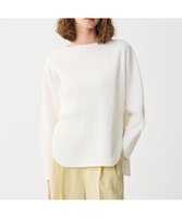 【アンクレイヴ/uncrave】の【洗濯機洗い可】プリーツリブ ドルマンスリーブトップス 人気、トレンドファッション・服の通販 founy(ファニー) ファッション Fashion レディースファッション Ladies' Fashion Online トップス・カットソー Tops/Tshirt シャツ/ブラウス Shirts/Blouses ロング / Tシャツ T-Shirts カットソー Cut and Sewn 春 Spring カットソー Cut And Sew カリフォルニア California スリット Slit テレコ Tereko ドレープ Drape フォルム Form プリーツ Pleats S/S・春夏 Ss・Spring/Summer 夏 Summer |ID:prp329100004589723