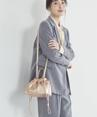 【トプカピ/TOPKAPI】の【TREASURE TOPKAPI】シュリンクレザー 2WAY 巾着 ショルダーバッグ ピンクゴールド|ID: prp329100004589728 ipo3291000000032564078