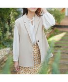 【フェルゥ/Feroux】の【洗える】バックペプラム ジレ ベージュ系|ID: prp329100004589857 ipo3291000000032661071