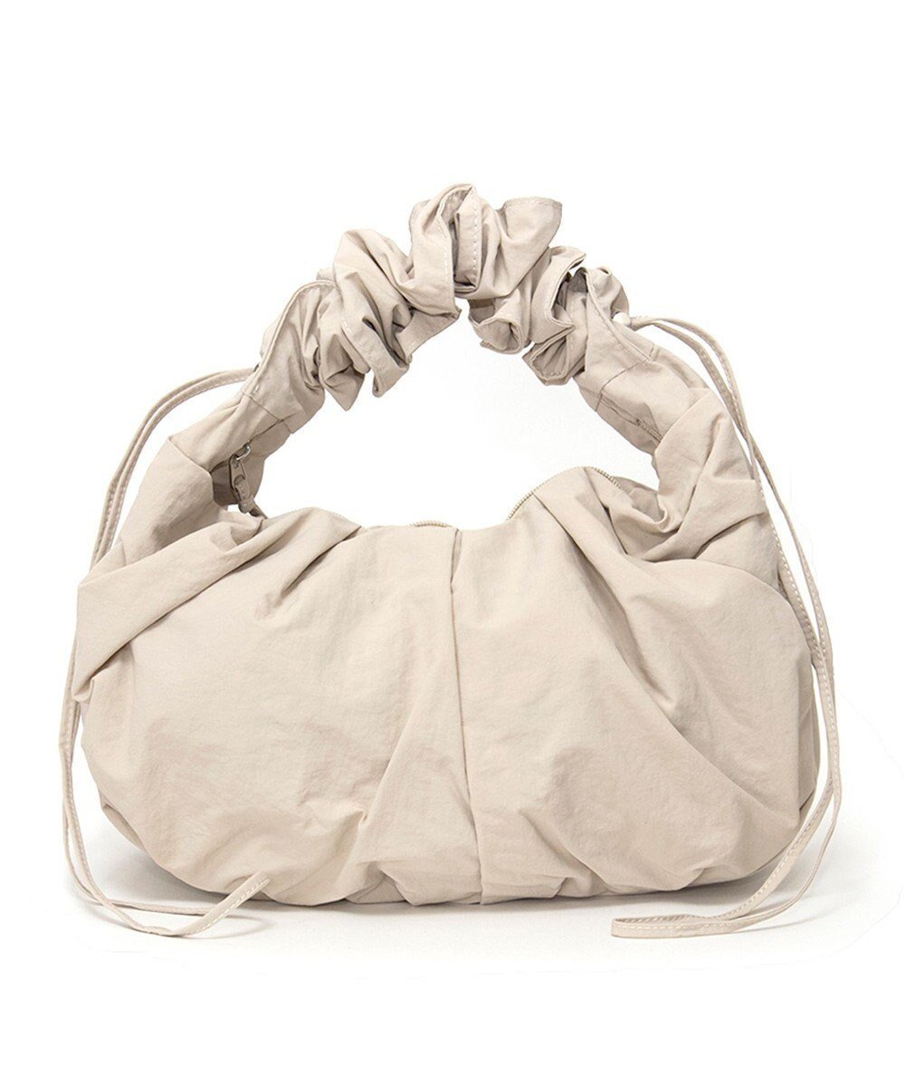 【ラ バガジェリー/LA BAGAGERIE】の【maison vert】 【軽量/多収納】ギャザーワンショルダー Large インテリア・キッズ・メンズ・レディースファッション・服の通販 founy(ファニー) 　ファッション　Fashion　レディースファッション　Fashion for Women　ギャザー　Gathered, Ruffled　軽量　Lightweight, Ultra Light　財布　Wallet, Purse　ドローストリング　Drawstring, Pull Cord　ポケット　Pocket, Pocket Detail　ポーチ　Pouch, Small Case　メッシュ　Mesh, Net Fabric　アイボリー|ID: prp329100004589888 ipo3291000000033489975
