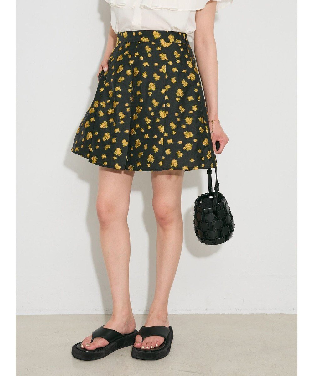 【グリーンパークス/Green Parks】のタック入りジャガードキュロットパンツ インテリア・キッズ・メンズ・レディースファッション・服の通販 founy(ファニー) 　ファッション　Fashion　レディースファッション　Fashion for Women　スカート　Skirts　キュロット　Culottes, Wide Shorts　セットアップ　Set-Up, Coordinated Outfit　フレア　Flare, Flared　ポケット　Pocket, Pocket Detail　A/W・秋冬　Autumn/Winter　おすすめ　Recommended / Our Picks　夏　Summer　エレガント 上品　Elegant　Flower|ID: prp329100004589918 ipo3291000000033683703