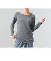 【チャコット/Chacott】のデコルテデザインTシャツ 人気、トレンドファッション・服の通販 founy(ファニー) ファッション Fashion レディースファッション Ladies' Fashion Online トップス・カットソー Tops/Tshirt シャツ/ブラウス Shirts/Blouses ロング / Tシャツ T-Shirts シルケット Mercerization ストレッチ Stretch スリーブ Sleeve デコルテ Decolletage フィット Fit フロント Front ロング Long |ID:prp329100004589955