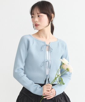【アースミュージックアンドエコロジー/earth music&ecology】のフロントリボンリブニットカーディガン 人気、トレンドファッション・服の通販 founy(ファニー) ファッション Fashion レディースファッション Fashion for Women トップス・カットソー Cut & Sew Tops ニット Knit Tops & Sweaters カーディガン・羽織り Layered Style Cardigans おすすめ Recommended / Our Picks カーディガン Cardigan, Knitwear ショート Short, Short Length シンプル Simple, Minimal トレンド Trend, Trending Now バランス Balance, Style Balance フィット Fit, Slim Fit フェミニン Feminine, Girly フロント Front, Front Design ボトム Bottoms, Lower Wear ポケット Pocket, Pocket Detail リボン Ribbon, Bow 夏 Summer 春 Spring S/S・春夏 SS, Spring/Summer, Warm Season |ID:prp329100004590019
