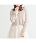 【アースミュージックアンドエコロジー/earth music&ecology】のSET2点ラメフェザーカーディガン+インナー 人気、トレンドファッション・服の通販 founy(ファニー) ファッション Fashion レディースファッション Ladies' Fashion Online トップス・カットソー Tops/Tshirt カーディガン Cardigans アンサンブル Ensemble インナー Inner カーディガン Cardigan コンパクト Compact シンプル Simple スクエア Square タンク Tank フィット Fit フェザーヤーン Feather Yarn フォルム Form ポケット Pocket エレガント 上品 Elegant A/W・秋冬 Aw・Autumn/Winter・Fw・Fall-Winter thumbnail Pink Beige|ID: prp329100004590072 ipo3291000000032567818