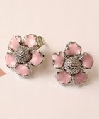 【ティアクラッセ/Tiaclasse】のカラーフラワーピアス ライトピンク×シルバー|ID: prp329100004590080 ipo3291000000033684231