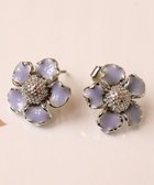 【ティアクラッセ/Tiaclasse】のカラーフラワーピアス ラベンダー×シルバー|ID: prp329100004590080 ipo3291000000033684232