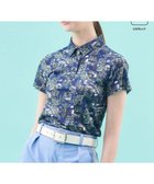 【23区 ゴルフ/NIJYUSANKU GOLF】の【WOMEN】【吸水速乾/UVカット】パリマップ総柄ポロシャツ ネイビー系5|ID: prp329100004590132 ipo3291000000032643450