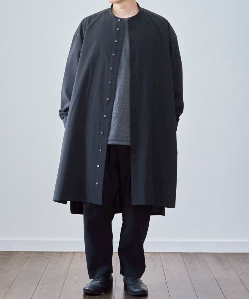 【ムーク/muuc】の一年中頼れる 高機能シャツコート インテリア・キッズ・メンズ・レディースファッション・服の通販 founy(ファニー) 　ファッション　Fashion　レディースファッション　Ladies' Fashion Online　アウター　Coat Outerwear　コート　Coats　ジャケット　Jackets　アウトドア　Outdoor　インナー　Inner　春　Spring　洗える　Washable　秋　Autumn/Fall　吸水　Water Absorption　シンプル　Simple　ジャケット　Jacket　スタンド　Stand　ストレッチ　Stretch　スマート　Smart　パターン　Pattern　フォルム　Form　ポケット　Pocket　ロング　Long　冬　Winter　A/W・秋冬　Aw・Autumn/Winter・Fw・Fall-Winter　S/S・春夏　Ss・Spring/Summer　再入荷　Restock/Back In Stock/Re Arrival　夏　Summer　旅行　Travel　スーツケース キャリーケース　Suitcase　エレガント 上品　Elegant　ビジネス 仕事 通勤　Business　ブラック|ID: prp329100004590148 ipo3291000000032568706