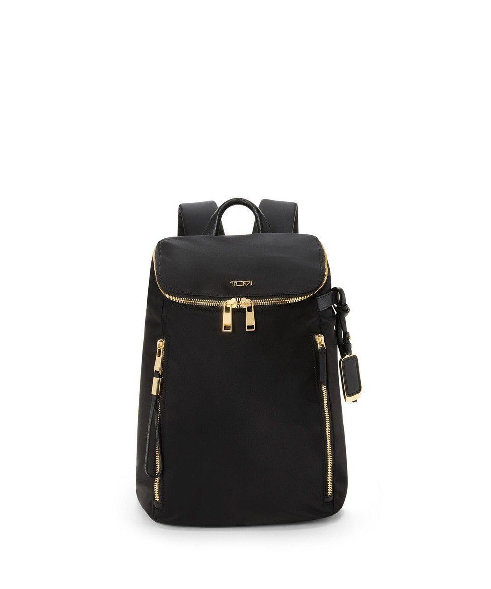 【トゥミ/TUMI】のVOYAGEUR 「イモージェン」バックパック インテリア・キッズ・メンズ・レディースファッション・服の通販 founy(ファニー) 　ファッション　Fashion　レディースファッション　Ladies' Fashion Online　バッグ　Bag　アクセサリー　Accessories　コレクション　Collection　コンパクト　Compact　軽量　Lightweight　ダブル　Double　チャーム　Charm　トラベル　Travel　フロント　Front　ポケット　Pocket　マグネット　Magnet　リュック　Ruck Sack　ループ　Loop　ビジネス 仕事 通勤　Business　ブラック/ゴールド|ID: prp329100004590175 ipo3291000000032568897
