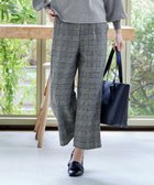 【ティアクラッセ/Tiaclasse】の【洗える】起毛チェック柄ワイドパンツ グリーン|ID: prp329100004590331 ipo3291000000033454671