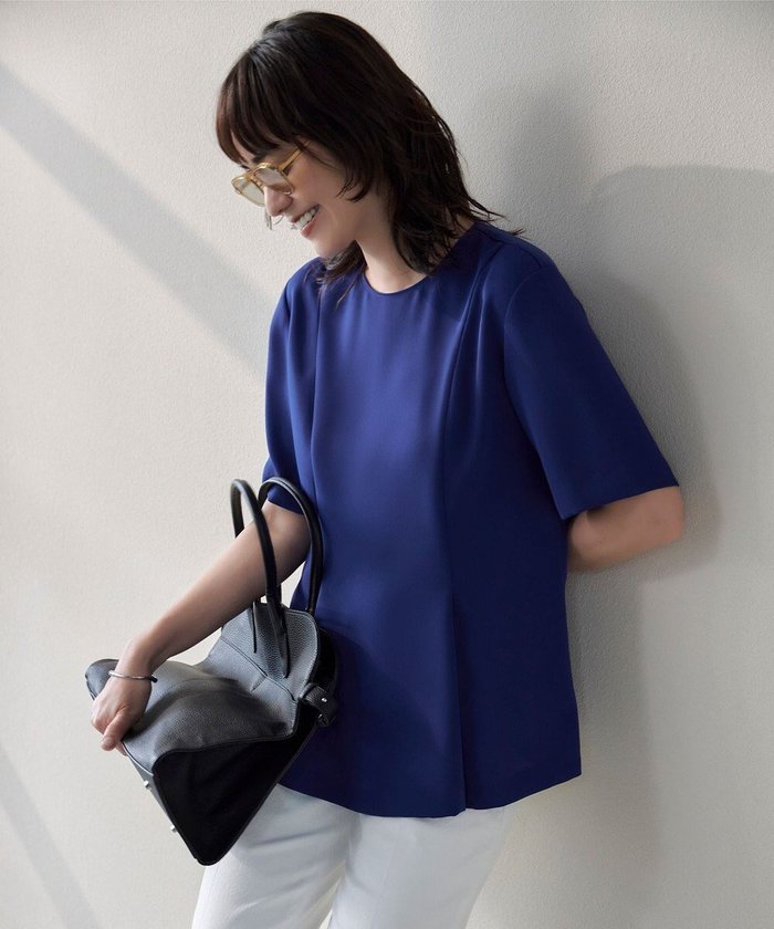 【アイシービー/iCB】の【UVカット・接触冷感・防シワ・洗える】エステルダブルクロス タックデザインプルオーバー インテリア・キッズ・メンズ・レディースファッション・服の通販 founy(ファニー) https://founy.com/ ファッション Fashion レディースファッション Fashion for Women トップス・カットソー Cut & Sew Tops シャツ・ブラウス・オフィスカジュアル Elegant Blouses & Button-Ups カジュアルプルオーバー・ニットトップス Pullovers & Knit Tops / Casual Pullovers 春 Spring 洗える Machine Washable サテン Satin, Glossy Fabric ダブル Double, Double-Breasted ドレープ Drape, Draping Fabric フレア Flare, Flared S/S・春夏 SS, Spring/Summer, Warm Season おすすめ Recommended / Our Picks 夏 Summer 2024年 2024 2024春夏・S/S Spring/Summer 2024 SS24 セレモニー Ceremony ビジネス 仕事 通勤 Business / Work / Commuting |ID: prp329100004590343 ipo3291000000033572153