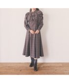 【メゾンドフルール/Maison de FLEUR】の聡明な淑女のチェックワンピース Brown|ID: prp329100004590349 ipo3291000000032570955
