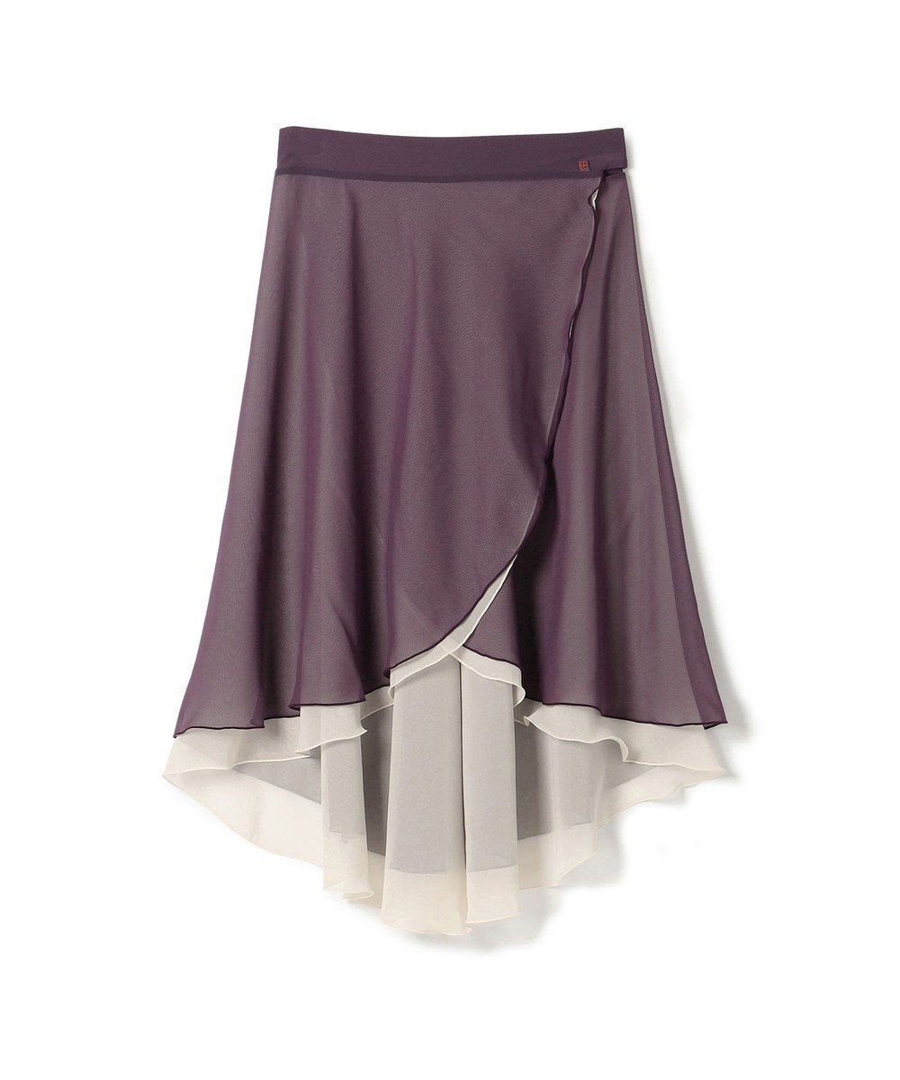 【チャコット/Chacott】の【AKANE TAKADA】リハーサルスカート インテリア・キッズ・メンズ・レディースファッション・服の通販 founy(ファニー) 　ファッション　Fashion　レディースファッション　Fashion for Women　スカート　Skirts　シンプル　Simple, Minimal　スクエア　Square, Square Shape　デコルテ　Décolleté, Neckline　フィット　Fit, Slim Fit　レース　Lace, Lace Fabric　エレガント 上品　Elegant　ブラックベリー|ID: prp329100004590367 ipo3291000000033656195