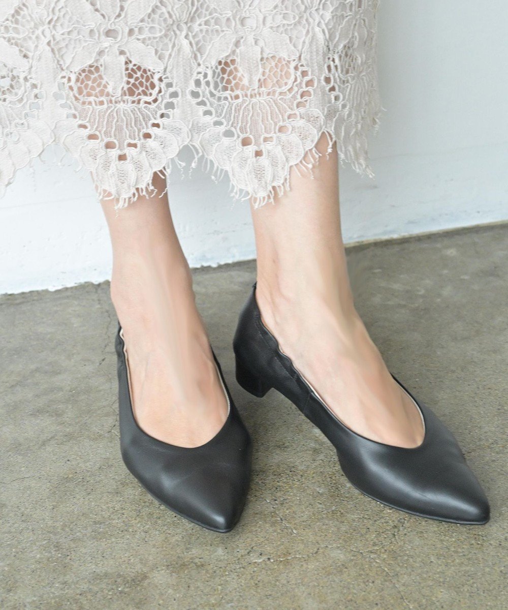 【ヌーベルローブオウ/nouvelleRobe Ou】の新色追加【本革・高反発・抗菌】Heel Pointed-plain ポインテッドトゥ ヒールパンプス インテリア・キッズ・メンズ・レディースファッション・服の通販 founy(ファニー) 　ファッション　Fashion　レディースファッション　Fashion for Women　クッション　Cushion, Throw Pillow　抗菌　Antibacterial, Bacteria-Resistant　シューズ　Shoes, Footwear　スリッポン　Slip-On, Loafer　フィット　Fit, Slim Fit　再入荷　Restock / Back in Stock　おすすめ　Recommended / Our Picks　エレガント 上品　Elegant　ビジネス 仕事 通勤　Business / Work / Commuting　ブラック|ID: prp329100004590407 ipo3291000000032571442
