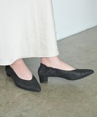 【ヌーベルローブオウ/nouvelleRobe Ou】の新色追加【本革・高反発・抗菌】Heel Pointed-plain ポインテッドトゥ ヒールパンプス ブラックメタリック|ID: prp329100004590407 ipo3291000000032571443
