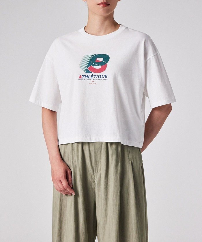 【ポール スミス/Paul Smith】のアスレチック クロップド 半袖Tシャツ インテリア・キッズ・メンズ・レディースファッション・服の通販 founy(ファニー) https://founy.com/ ファッション Fashion レディースファッション Fashion for Women トップス・カットソー Cut & Sew Tops シャツ・ブラウス・オフィスカジュアル Elegant Blouses & Button-Ups ロングTシャツ・Tシャツ Longline T-Shirts & Tees カットソー・ベーシックTシャツ Cut-and-Sewn Tops / Stretch Tees & Basics おすすめ Recommended / Our Picks カットソー Cut and Sewn Top クロップド Cropped, Short Length スタイリッシュ Stylish, Fashionable プリント Print, Printed Pattern 半袖 Short Sleeve, Half Sleeve 夏 Summer S/S・春夏 SS, Spring/Summer, Warm Season A/W・秋冬 Autumn/Winter |ID: prp329100004590409 ipo3291000000033656064