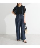 【グリーンパークス/Green Parks】の綿麻混2WAY サス付きZIPパンツ Stripe|ID: prp329100004590411 ipo3291000000032571479