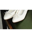 【ヌーベルローブオウ/nouvelleRobe Ou】の【本革・高反発・抗菌】Pointed ポインテッドトゥ 型押しバレエシューズ ホワイトクロコダイル|ID: prp329100004590418 ipo3291000000032682213
