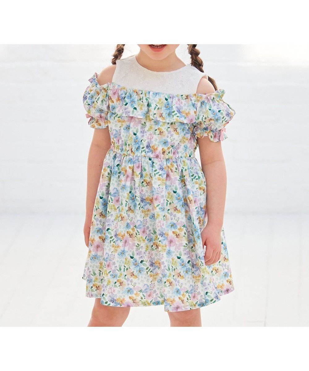 【エニファム/any FAM / KIDS】のオンオフショルダー ガーリー ワンピース 人気、トレンドファッション・服の通販 founy(ファニー) 　ファッション　Fashion　キッズファッション　KIDS Children’s Clothing　ワンピース　Dress/Kids　ガーリー　Girly　ポケット　Pocket　エレガント 上品　Elegant　夏　Summer　春　Spring　S/S・春夏　Ss・Spring/Summer　 other-1|ID: prp329100004590629 ipo3291000000032574049